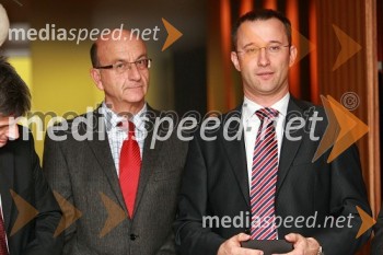 Heinz Slesak, generalni direktor Porsche Slovenija d.o.o. in Darko Horvat, direktor programa Audi pri Porsche Slovenija d.o.o.
